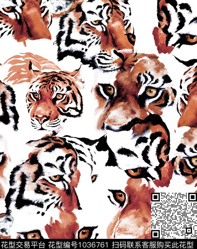 数码华亿平台动物大牌风数码印花华亿平台下载（图片编号: 1036761） - 瓦栏（Walan）