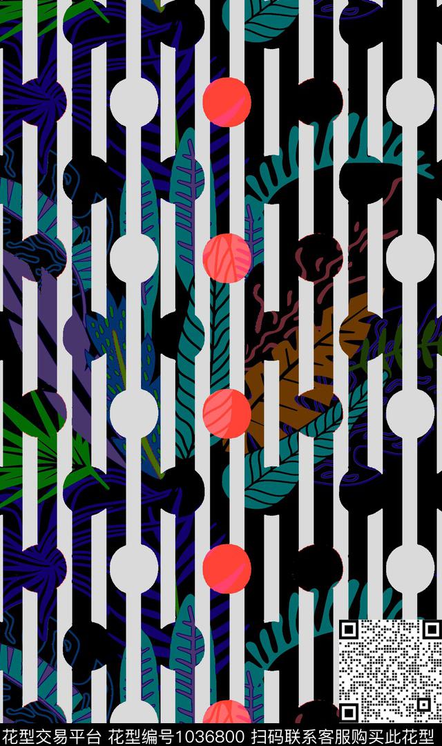 数码华亿平台女装几何数码印花华亿平台下载（图片编号: 1036800） - 瓦栏（Walan）