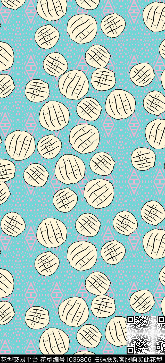 数码华亿平台女装几何数码印花华亿平台下载（图片编号: 1036806） - 瓦栏（Walan）