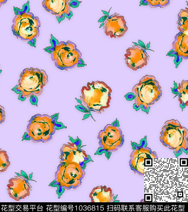 数码华亿平台彩底花卉女装数码印花华亿平台下载（图片编号: 1036815） - 瓦栏（Walan）