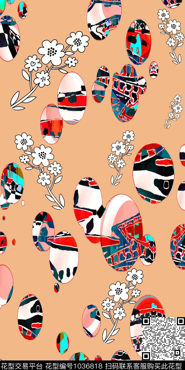 数码华亿平台女装几何数码印花华亿平台下载（图片编号: 1036818） - 瓦栏（Walan）