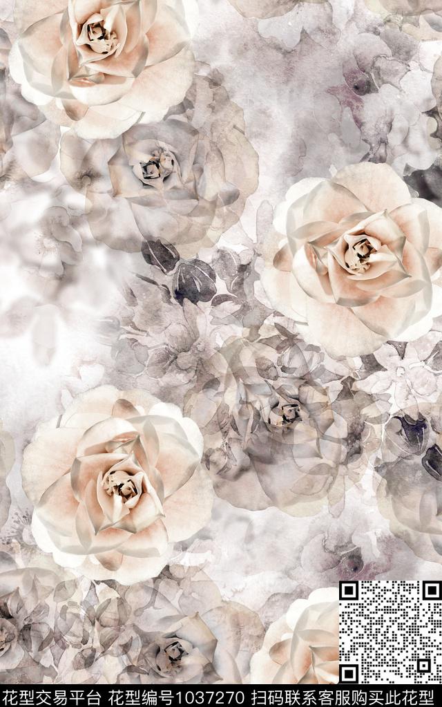 数码华亿平台民族风抽象数码印花华亿平台下载（图片编号: 1037270） - 瓦栏（Walan）