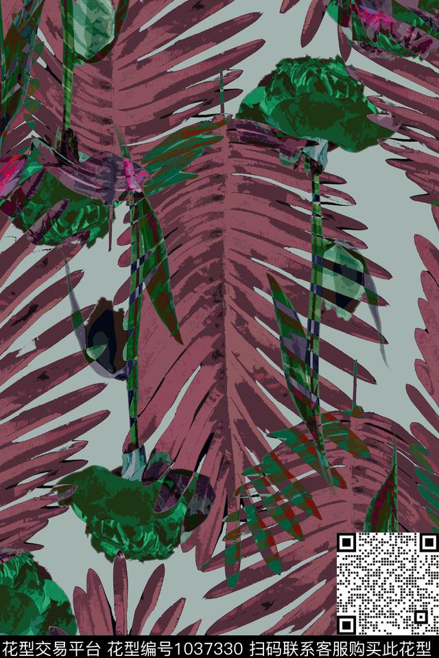 数码华亿平台花卉女装数码印花华亿平台下载（图片编号: 1037330） - 瓦栏（Walan）