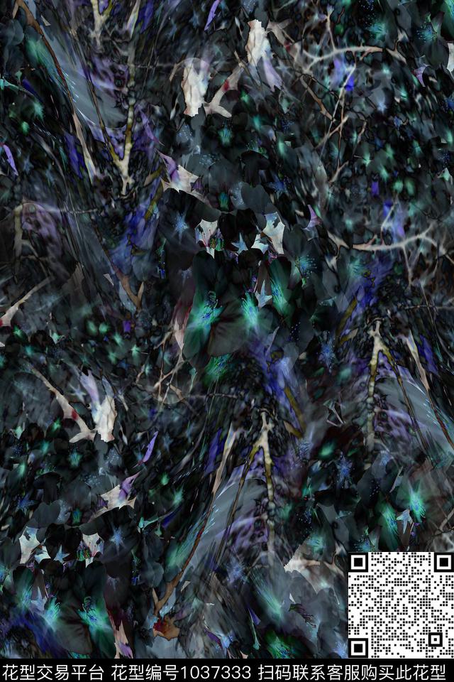 数码华亿平台抽象女装数码印花华亿平台下载（图片编号: 1037333） - 瓦栏（Walan）