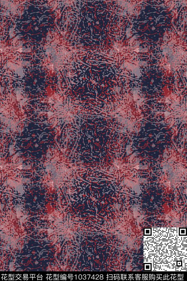 抽象花卉径庭迷彩男装休闲花卉数码印花华亿平台下载（图片编号: 1037428） - 瓦栏（Walan）
