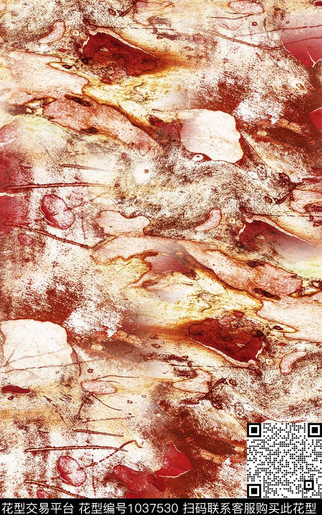 肌理笔触中老年数码印花华亿平台下载（图片编号: 1037530） - 瓦栏（Walan）