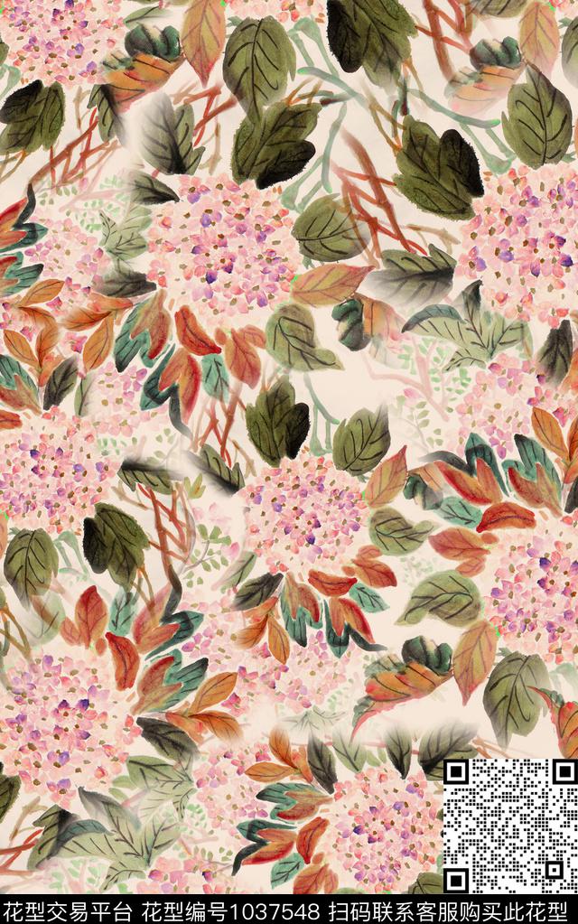 肌理中老年中国风数码印花华亿平台下载（图片编号: 1037548） - 瓦栏（Walan）