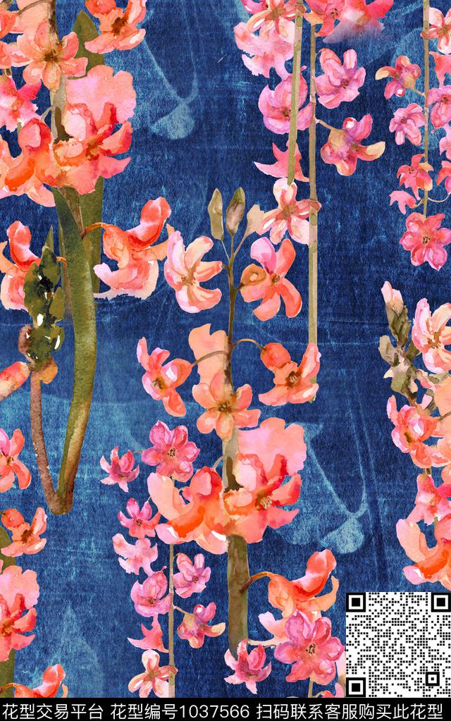 小碎花肌理笔触数码印花华亿平台下载（图片编号: 1037566） - 瓦栏（Walan）