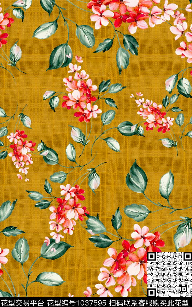 雪纺小碎花肌理数码印花华亿平台下载（图片编号: 1037595） - 瓦栏（Walan）