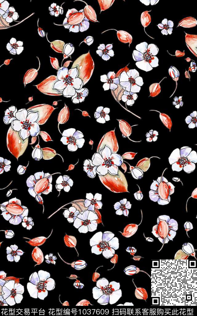 小碎花数码印花华亿平台下载（图片编号: 1037609） - 瓦栏（Walan）