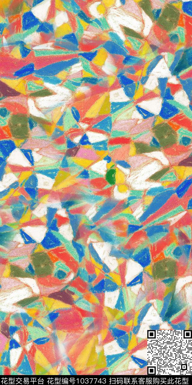 数码华亿平台抽象女装数码印花华亿平台下载（图片编号: 1037743） - 瓦栏（Walan）