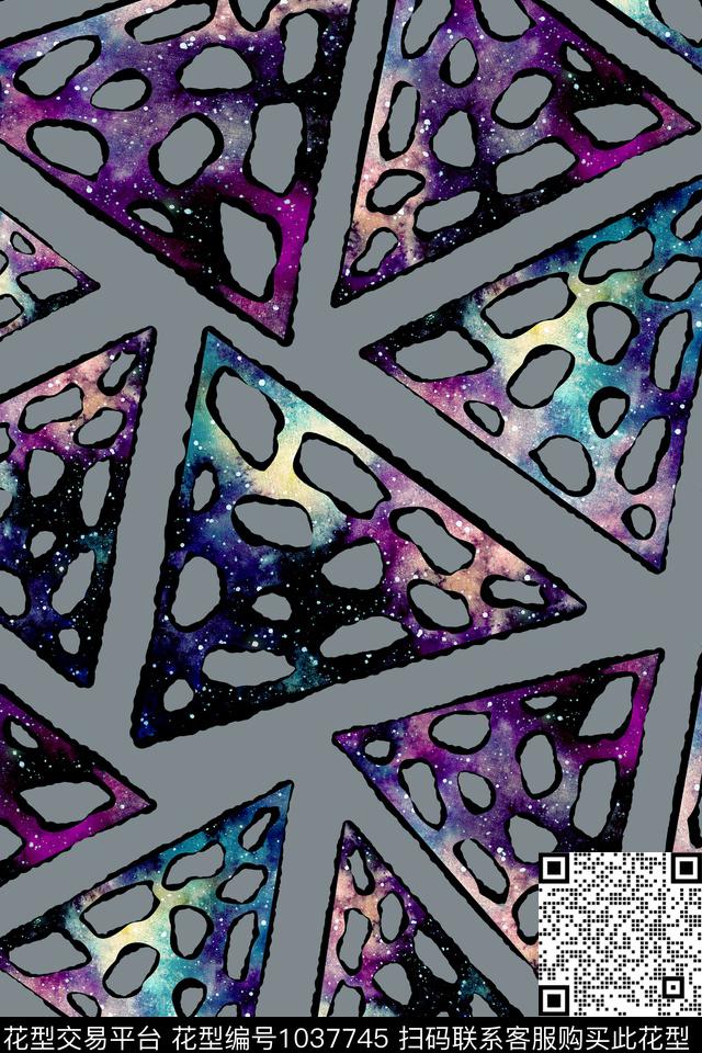 数码华亿平台几何简约数码印花华亿平台下载（图片编号: 1037745） - 瓦栏（Walan）