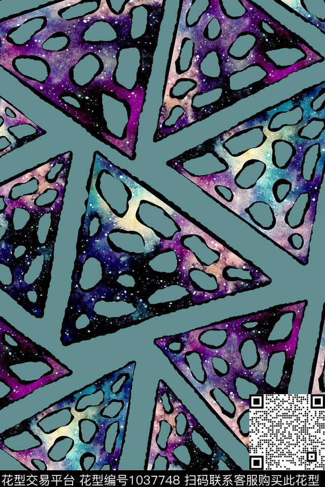 数码华亿平台几何简约数码印花华亿平台下载（图片编号: 1037748） - 瓦栏（Walan）