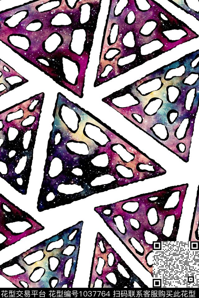 数码华亿平台几何简约数码印花华亿平台下载（图片编号: 1037764） - 瓦栏（Walan）