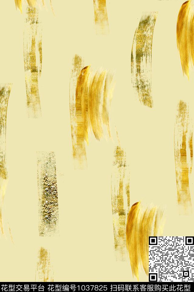 抽象几何笔触数码印花华亿平台下载（图片编号: 1037825） - 瓦栏（Walan）