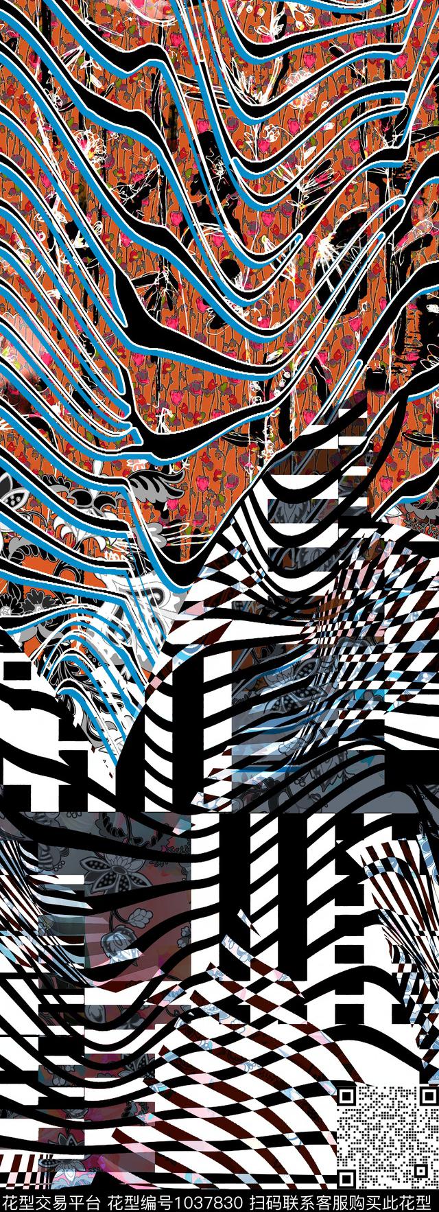 数码华亿平台女装几何数码印花华亿平台下载（图片编号: 1037830） - 瓦栏（Walan）