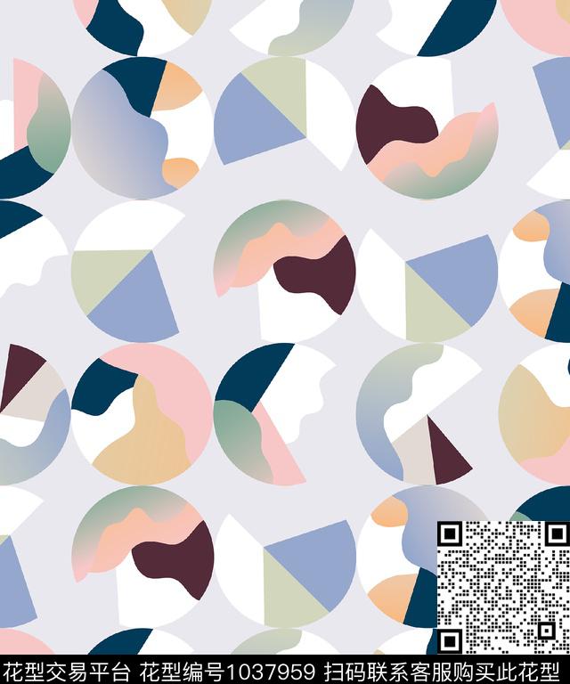 数码华亿平台几何数码印花华亿平台下载（图片编号: 1037959） - 瓦栏（Walan）