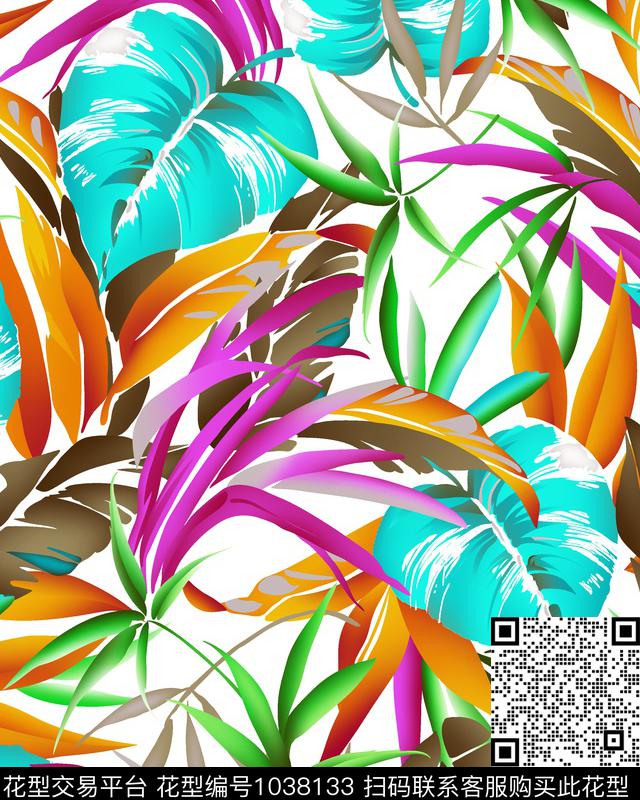 民族风小碎花抽象数码印花华亿平台下载（图片编号: 1038133） - 瓦栏（Walan）