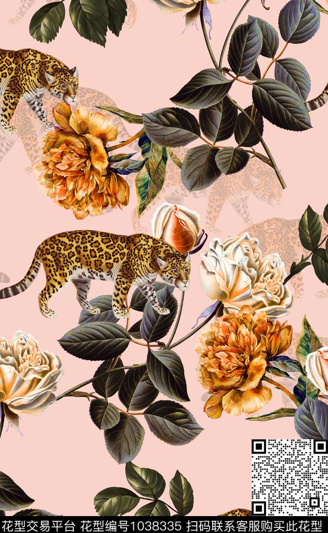 中国风数码华亿平台卡通动物数码印花华亿平台下载（图片编号: 1038335） - 瓦栏（Walan）