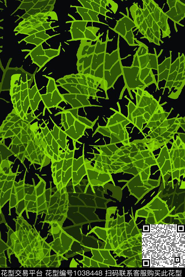 抽象花卉径庭迷彩男装休闲花卉数码印花华亿平台下载（图片编号: 1038448） - 瓦栏（Walan）