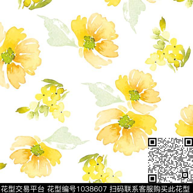 淑女朦胧花卉小碎花传统印花华亿平台下载（图片编号: 1038607） - 瓦栏（Walan）