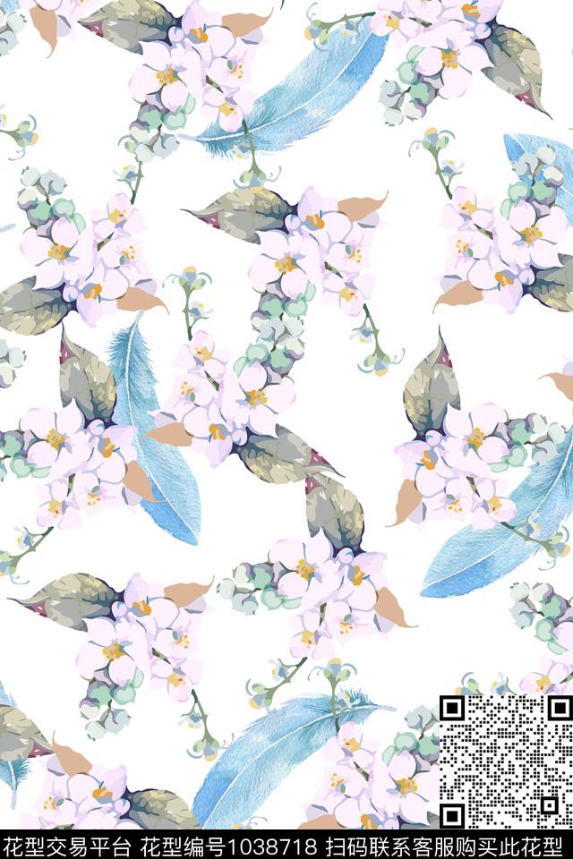 花卉数码印花华亿平台下载（图片编号: 1038718） - 瓦栏（Walan）