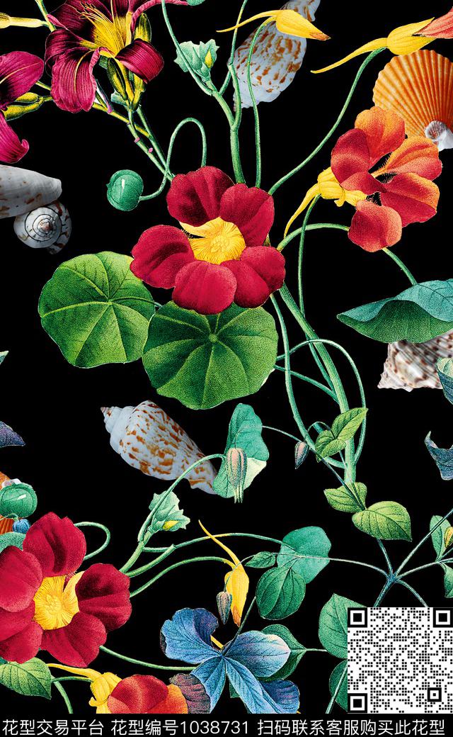 中国风数码华亿平台女装数码印花华亿平台下载（图片编号: 1038731） - 瓦栏（Walan）