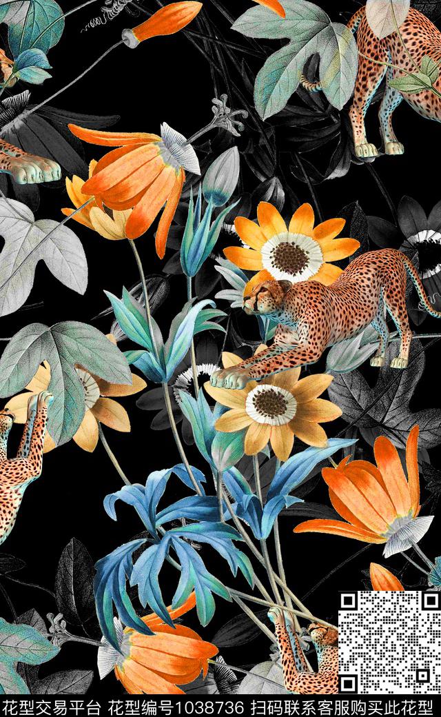 中国风数码华亿平台女装数码印花华亿平台下载（图片编号: 1038736） - 瓦栏（Walan）