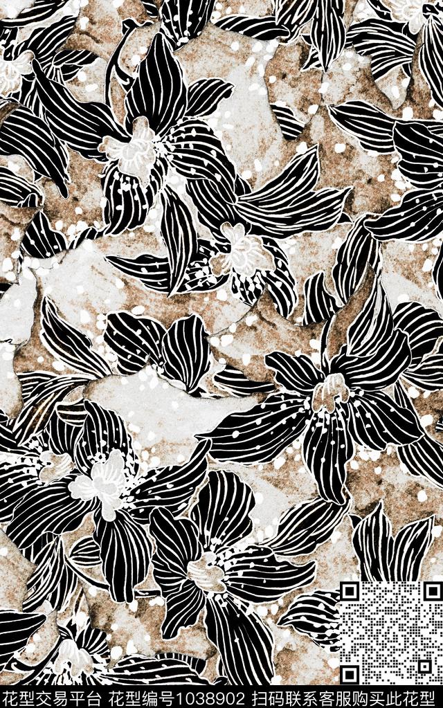 数码华亿平台民族风抽象数码印花华亿平台下载（图片编号: 1038902） - 瓦栏（Walan）