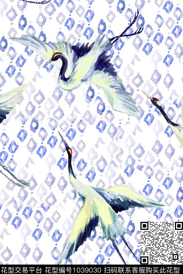 数码华亿平台抽象动物数码印花华亿平台下载（图片编号: 1039030） - 瓦栏（Walan）