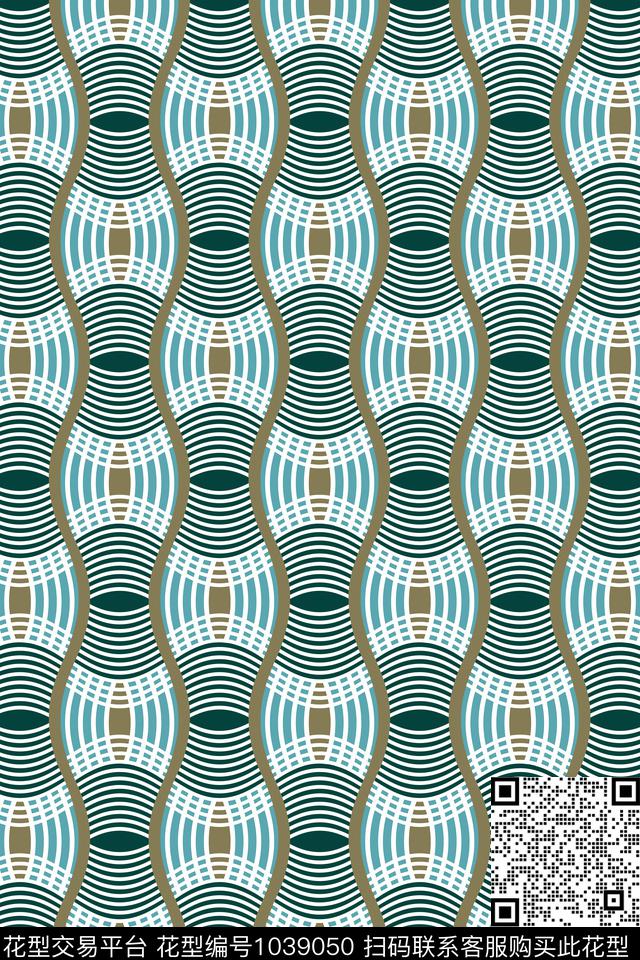 条纹素雅春夏华亿平台传统印花华亿平台下载（图片编号: 1039050） - 瓦栏（Walan）