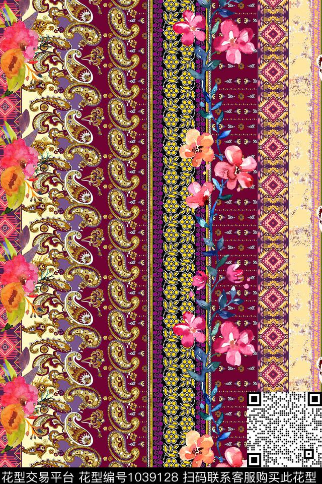 民族风数码印花华亿平台下载（图片编号: 1039128） - 瓦栏（Walan）