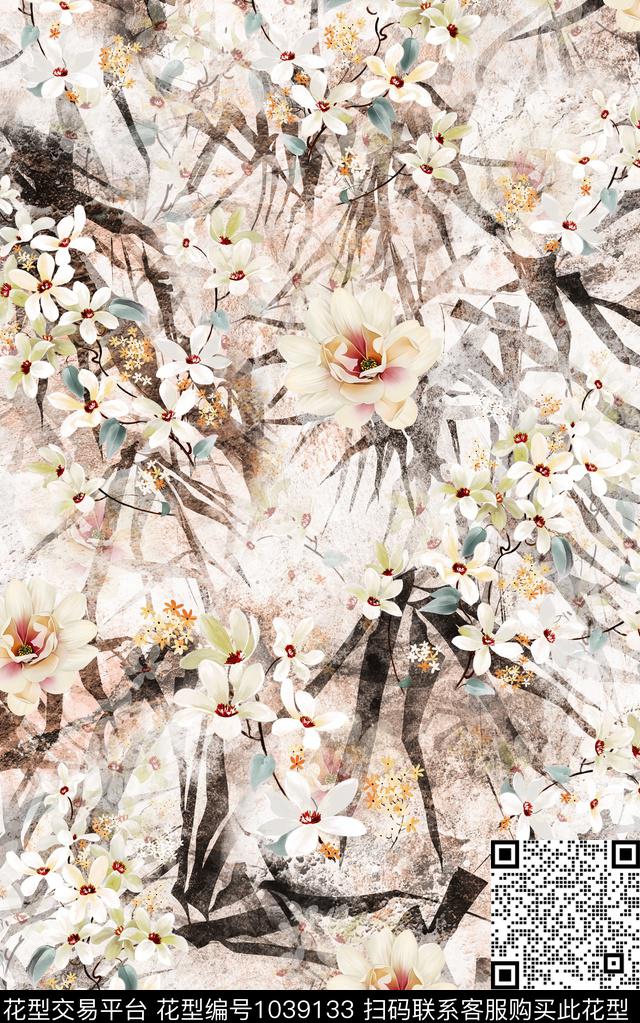 数码华亿平台民族风抽象数码印花华亿平台下载（图片编号: 1039133） - 瓦栏（Walan）