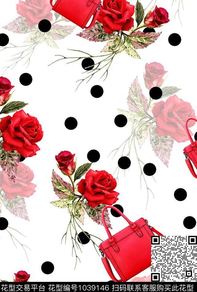 花卉女装几何数码印花华亿平台下载（图片编号: 1039146） - 瓦栏（Walan）