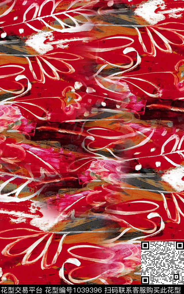 数码华亿平台肌理笔触数码印花华亿平台下载（图片编号: 1039396） - 瓦栏（Walan）