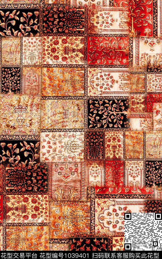 数码华亿平台民族风中老年数码印花华亿平台下载（图片编号: 1039401） - 瓦栏（Walan）