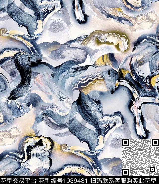 数码华亿平台抽象大牌风数码印花华亿平台下载（图片编号: 1039481） - 瓦栏（Walan）