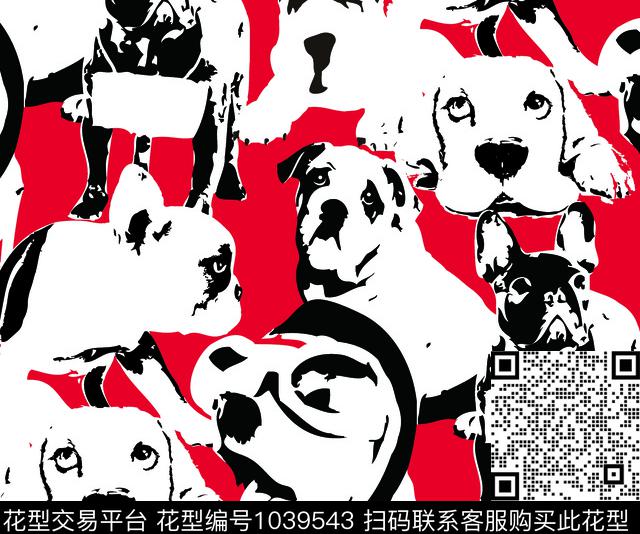 数码华亿平台大牌风狗传统印花华亿平台下载（图片编号: 1039543） - 瓦栏（Walan）