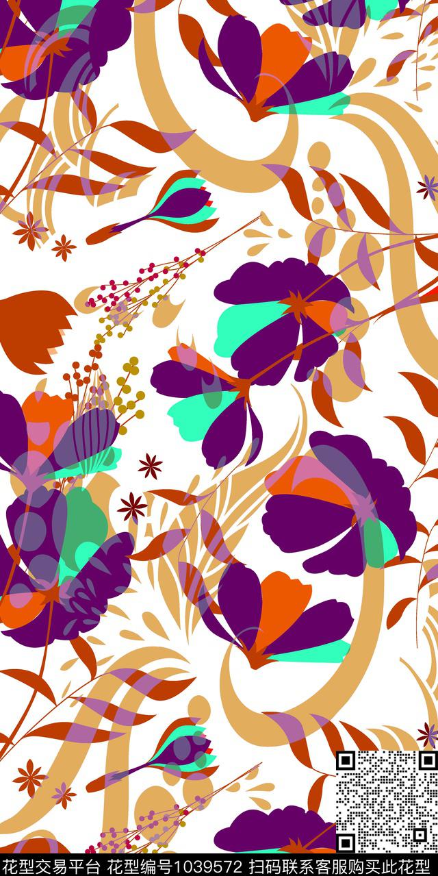 数码华亿平台女装几何数码印花华亿平台下载（图片编号: 1039572） - 瓦栏（Walan）