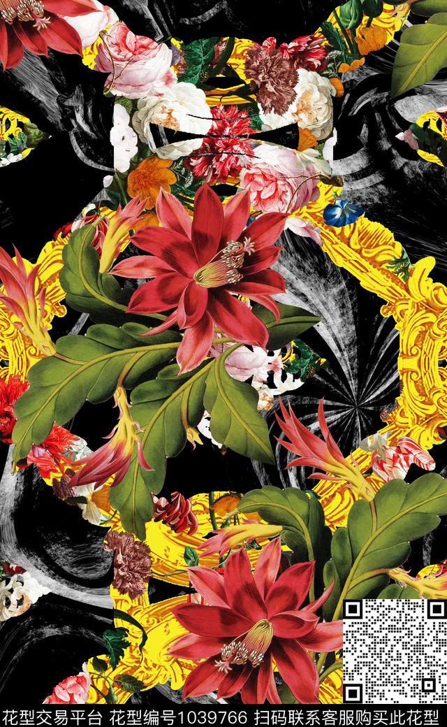 中国风数码华亿平台女装数码印花华亿平台下载（图片编号: 1039766） - 瓦栏（Walan）