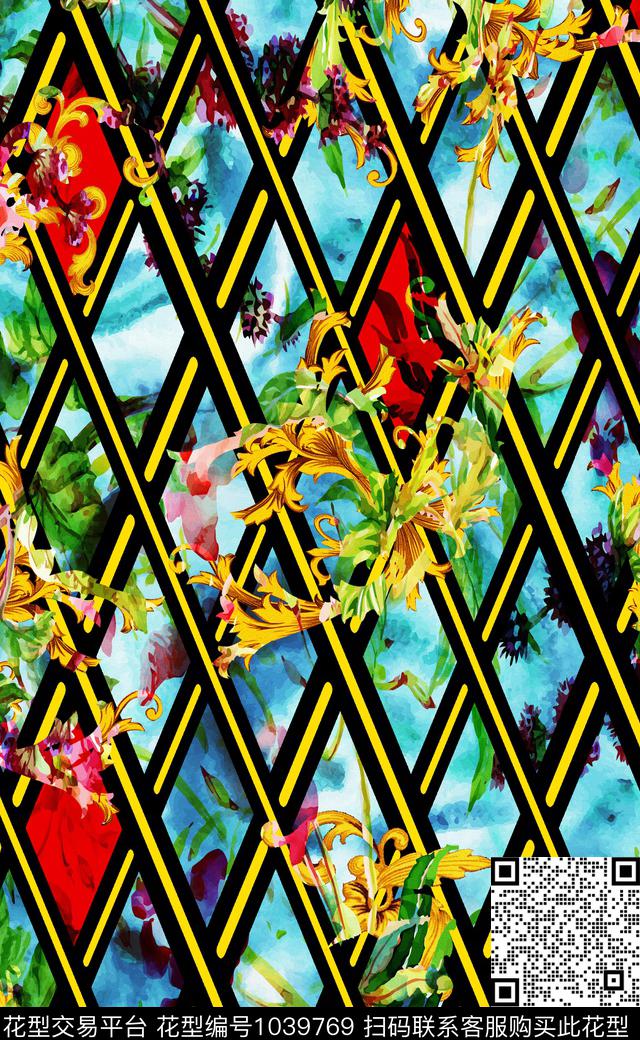 中国风数码华亿平台女装数码印花华亿平台下载（图片编号: 1039769） - 瓦栏（Walan）