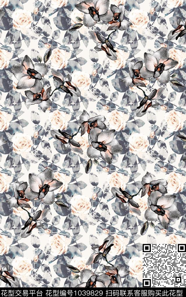 数码华亿平台民族风抽象数码印花华亿平台下载（图片编号: 1039829） - 瓦栏（Walan）