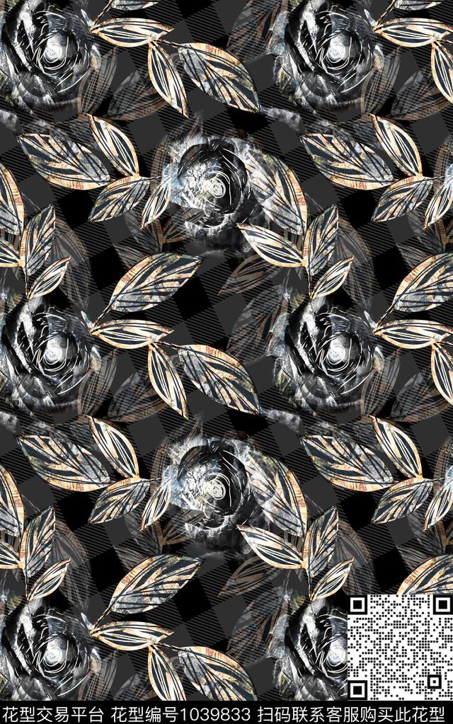 数码华亿平台民族风抽象数码印花华亿平台下载（图片编号: 1039833） - 瓦栏（Walan）