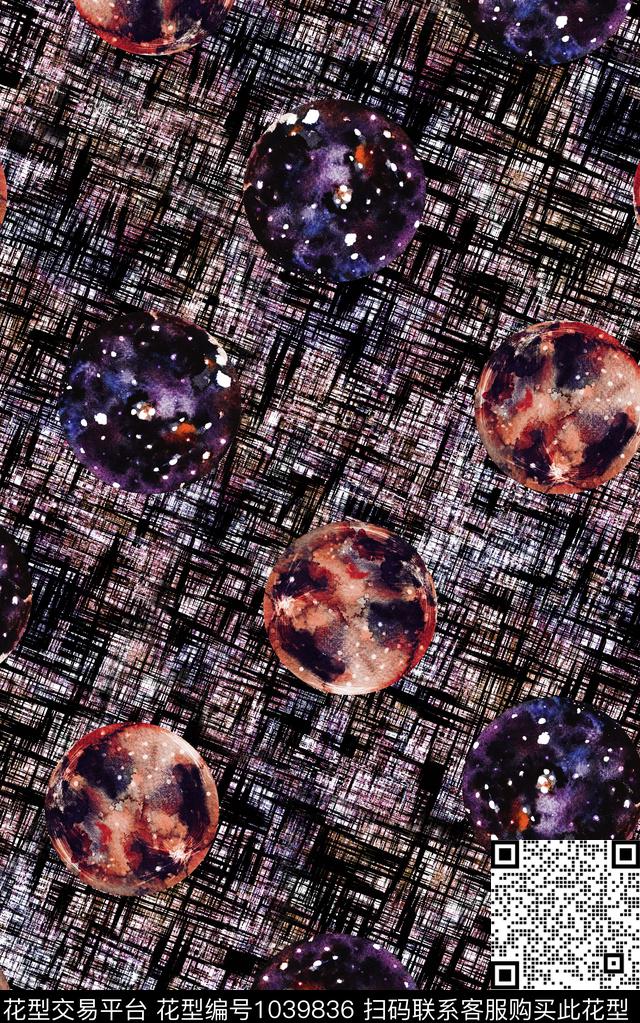 数码华亿平台民族风抽象数码印花华亿平台下载（图片编号: 1039836） - 瓦栏（Walan）