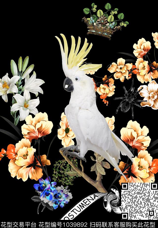 数码华亿平台大牌男装鹦鹉数码印花华亿平台下载（图片编号: 1039892） - 瓦栏（Walan）