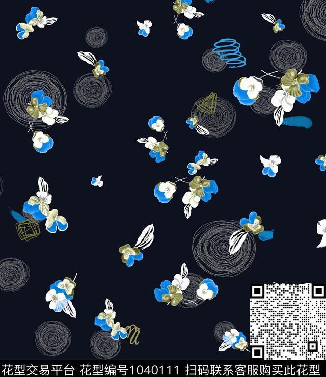 数码华亿平台花卉大牌风数码印花华亿平台下载（图片编号: 1040111） - 瓦栏（Walan）