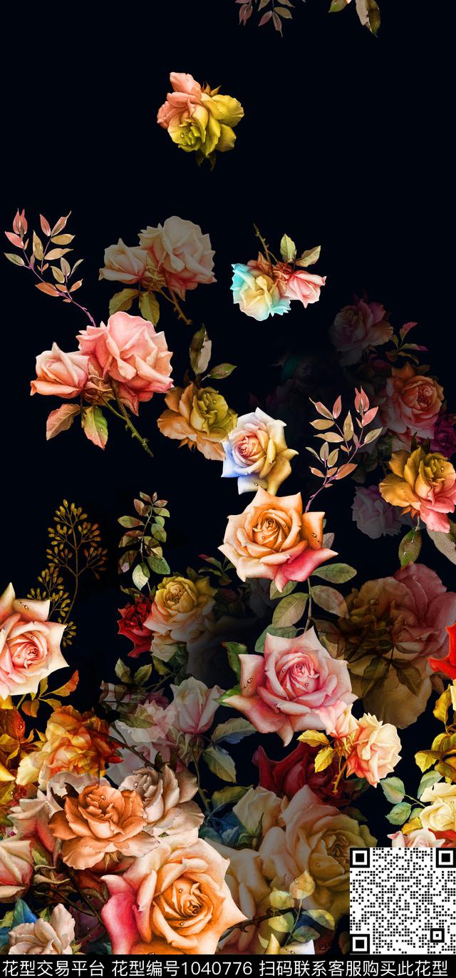 数码华亿平台定位花花卉数码印花华亿平台下载（图片编号: 1040776） - 瓦栏（Walan）