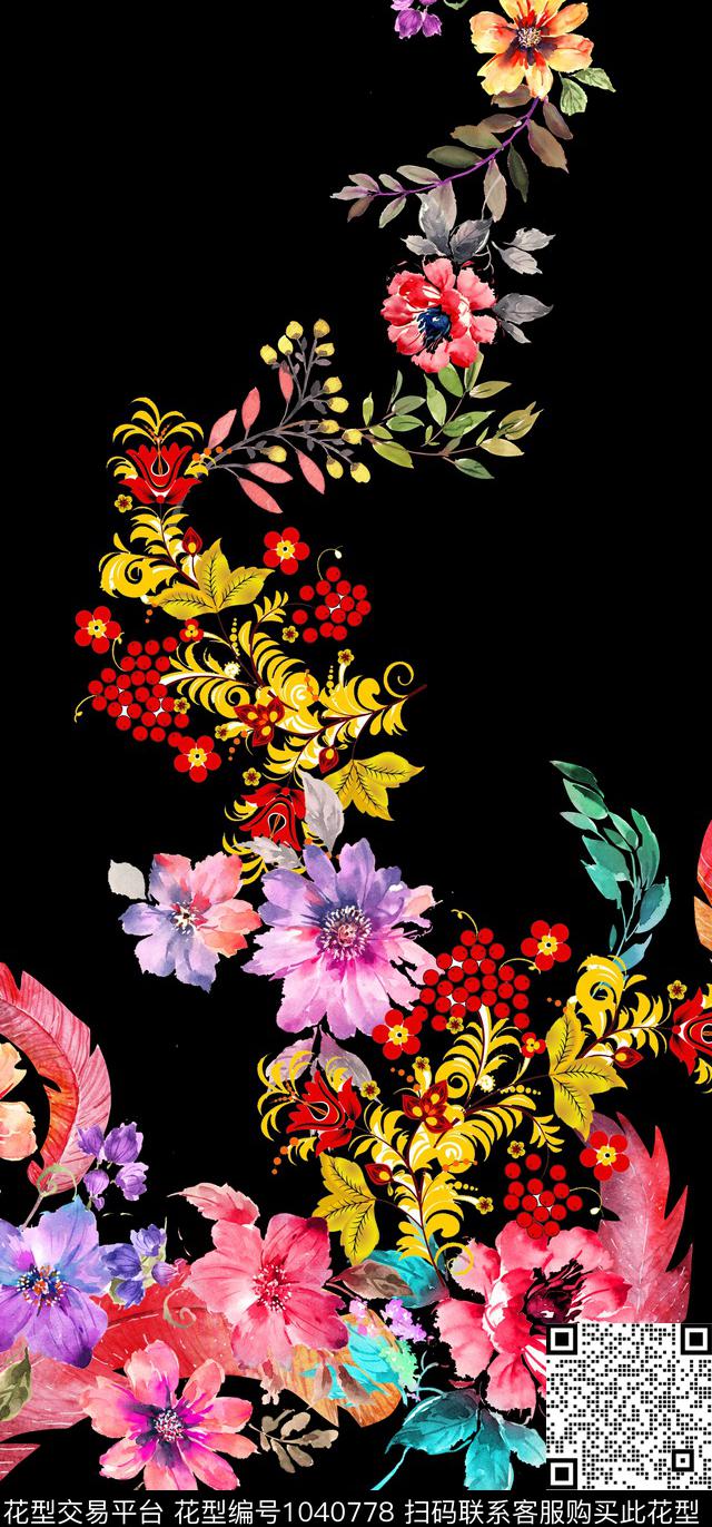数码华亿平台定位花花卉数码印花华亿平台下载（图片编号: 1040778） - 瓦栏（Walan）