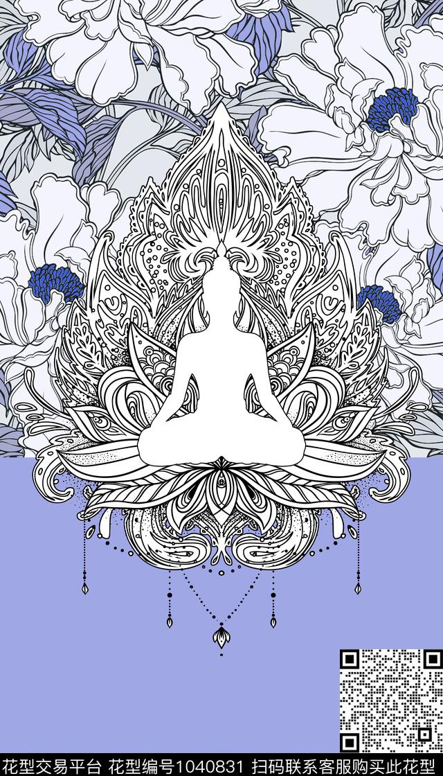 民族风东南亚宗教数码印花华亿平台下载（图片编号: 1040831） - 瓦栏（Walan）