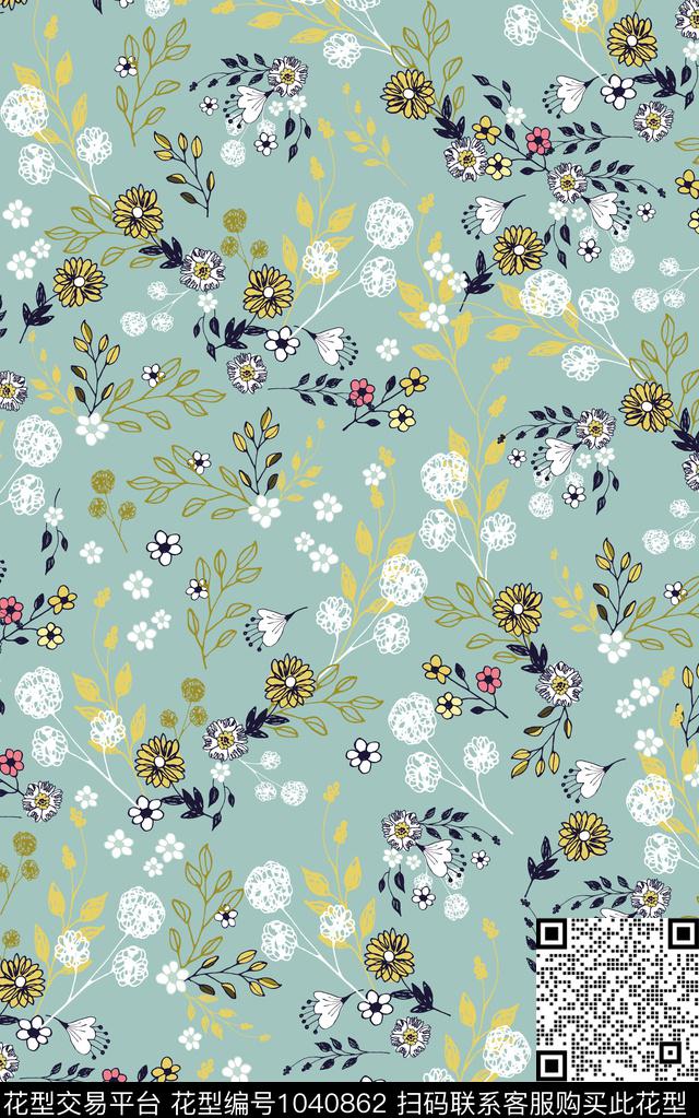 传统华亿平台雪纺小碎花传统印花华亿平台下载（图片编号: 1040862） - 瓦栏（Walan）